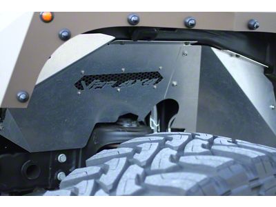 VPR 4x4 Front Inner Fenders; Bare Metal (07-18 Jeep Wrangler JK)