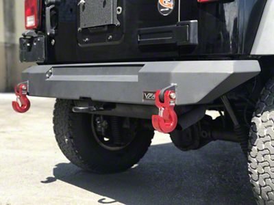 VPR 4x4 MP Rear Bumper; Bare Metal (07-18 Jeep Wrangler JK)