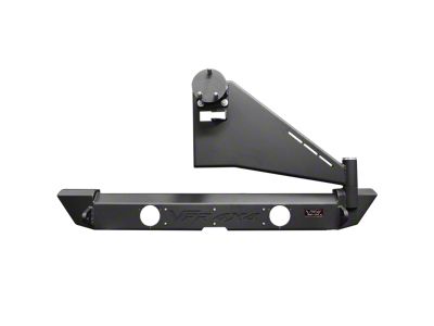 VPR 4x4 Ultima Rear Bumper with Tire Carrier; Bare Metal (07-18 Jeep Wrangler JK)