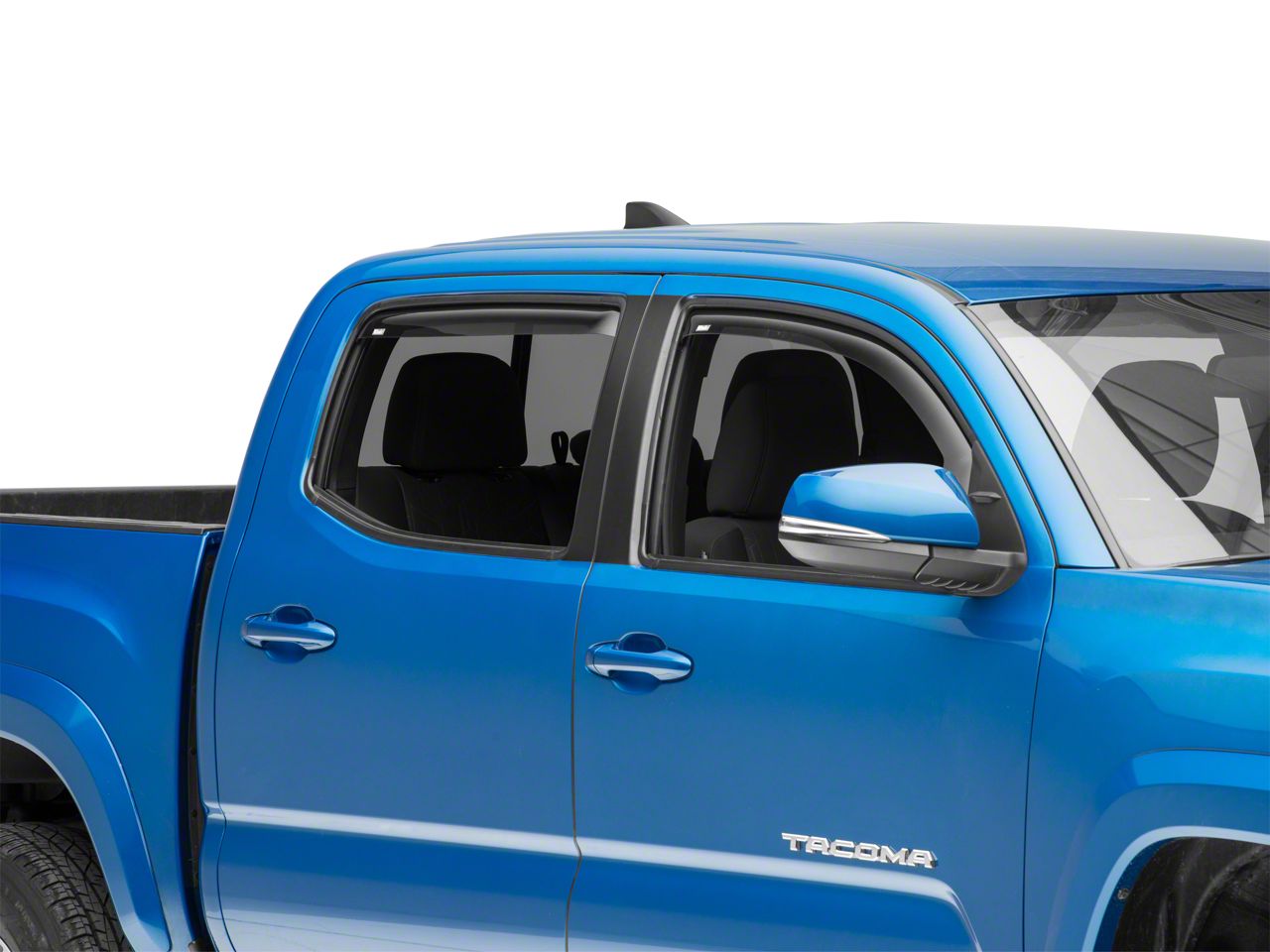 Wade InChannel Window Deflectors; Front and Rear; Smoked 72
