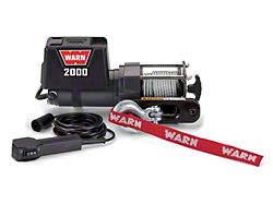WARN 2000 DC 2,000 lb. Electric Winch with Steel Cable (Universal; Some Adaptation May Be Required)