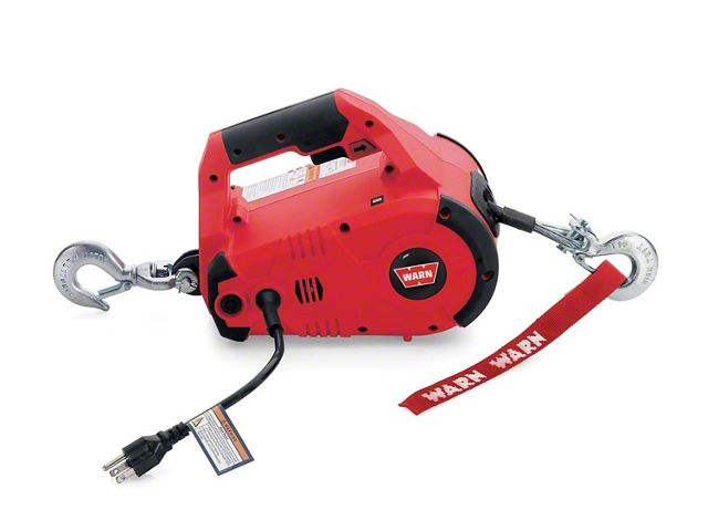WARN Bronco PullzAll 1,000 lb. Corded Portable Electric Winch; 120-Volt ...
