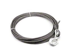 WARN 7/16-Inch x 100-Foot Winch Cable and Hook; 20,400 lb.