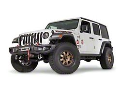 WARN Mid Grille Guard Tube; Black (20-26 Jeep Gladiator JT w/ Factory Steel Front Bumper)
