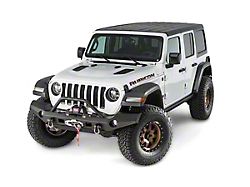 WARN Elite Full Width Winch Bumper with Grille Guard Tube; Black (18-26 Jeep Wrangler JL)