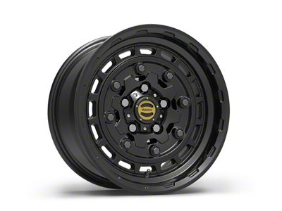 WARN Jackhammer Black Wheel; 17x8.5; 0mm Offset (07-18 Jeep Wrangler JK)