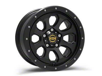 WARN Moonsault Black Wheel; 17x8.5; 0mm Offset (07-18 Jeep Wrangler JK)