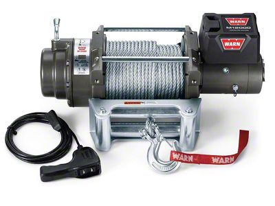 WARN M12000 12,000 lb. Heavy Weight Winch with Steel Cable (Universal; Some Adaptation May Be Required)
