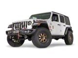 WARN Mid Grille Guard Tube; Black (18-26 Jeep Wrangler JL w/ Factory Steel Front Bumper)