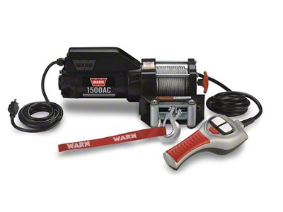 WARN 1500 AC 1,500 lb. Winch with Steel Cable (Universal; Some Adaptation May Be Required)