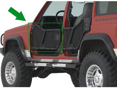 Warrior Products Front Adventure Tube Doors (97-01 Jeep Cherokee XJ)