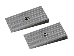 Warrior Products Universal Leaf Spring Shims; 2-1/2-Inch Wide; 4-Degree Angle (Universal; Some Adaptation May Be Required)