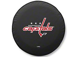 Washington Capitals Spare Tire Cover; Black (66-18 Jeep CJ5, CJ7, Wrangler YJ, TJ & JK)