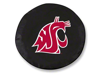 Washington State Spare Tire Cover; Black (66-18 Jeep CJ5, CJ7, Wrangler YJ, TJ & JK)
