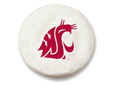 Washington State Spare Tire Cover; White (66-18 Jeep CJ5, CJ7, Wrangler YJ, TJ & JK)