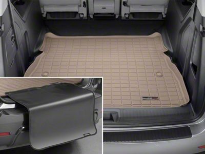 Weathertech DigitalFit Cargo Liner with Bumper Protector; Tan (10-24 4Runner w/o Third Row Seats or Sliding Rear Cargo Deck)