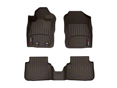 Weathertech DigitalFit Front and Rear Floor Liners; Black (25-26 4Runner Hybrid)