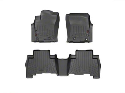 Weathertech DigitalFit Front and Rear Floor Liners; Black (13-24 4Runner)