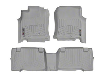 Weathertech DigitalFit Front and Rear Floor Liners; Gray (03-09 4Runner)
