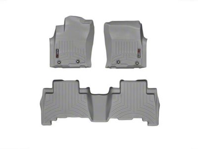 Weathertech DigitalFit Front and Rear Floor Liners; Gray (13-24 4Runner)