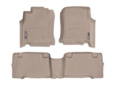Weathertech DigitalFit Front and Rear Floor Liners; Tan (03-09 4Runner)