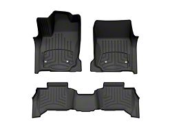 Weathertech Front and Rear Floor Liner HP; Black (25-26 4Runner, Excluding Hybrid)