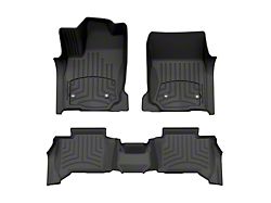 Weathertech Front and Rear Floor Liner HP; Black (25-26 4Runner Hybrid)