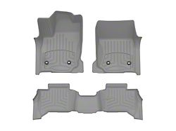 Weathertech Front and Rear Floor Liner HP; Gray (25-26 4Runner, Excluding Hybrid)