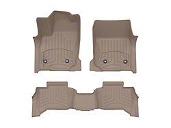 Weathertech Front and Rear Floor Liner HP; Tan (25-26 4Runner, Excluding Hybrid)