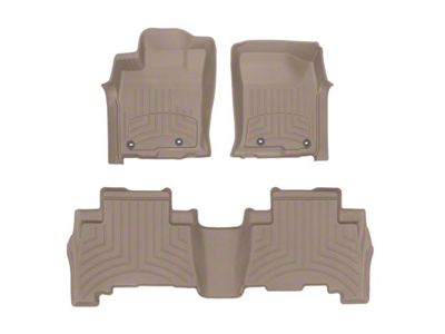 Weathertech Front and Rear Floor Liner HP; Tan (13-24 4Runner)