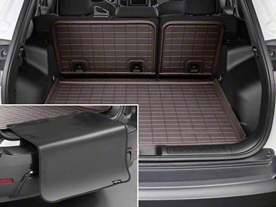 Weathertech SeatBack Cargo Liner HP with Bumper Protector; Gray (10-24 4Runner w/o Sliding Rear Cargo Deck & Third Row Seats)