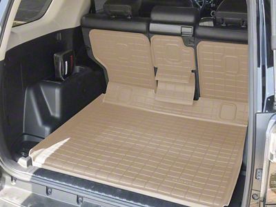Weathertech SeatBack Cargo Liner HP; Tan (10-24 4Runner w/o Sliding Rear Cargo Deck & Third Row Seats)