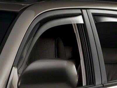 Weathertech Side Window Deflectors; Front; Dark Smoke (03-09 4Runner)
