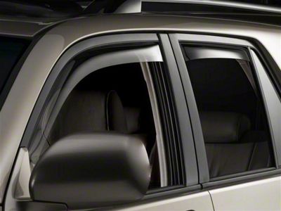 Weathertech Side Window Deflectors; Front and Rear; Dark Smoke (03-09 4Runner)