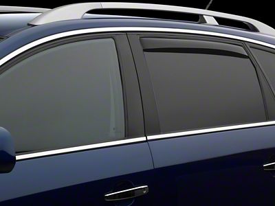Weathertech Side Window Deflectors; Rear; Dark Smoke (03-09 4Runner)