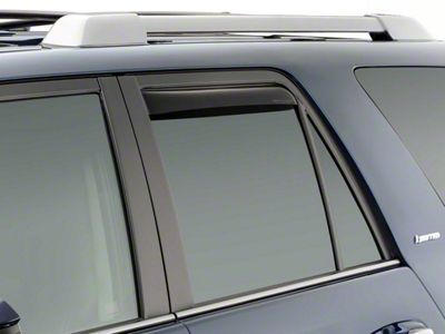 Weathertech Side Window Deflectors; Rear; Dark Smoke (10-24 4Runner)