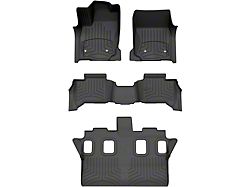 Weathertech Front, Rear and Third Row Floor Liner HP; Black (25-26 4Runner w/ Third Row Seats)
