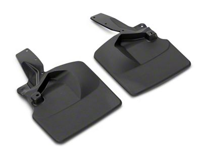 Weathertech No-Drill Mud Flaps; Front; Black (21-25 Bronco w/ Sasquatch Package)