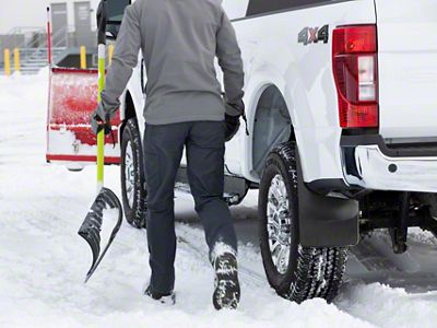 Weathertech No-Drill Mud Flaps; Front; Black (22-25 Bronco Raptor)
