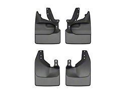 Weathertech No-Drill Mud Flaps; Front and Rear; Black (21-26 Bronco w/ Factory Plastic Rear Bumper & Sasquatch Package)