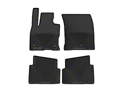 Weathertech All-Weather Front and Rear Rubber Floor Mats; Black (21-26 Bronco Sport w/ Carperted Flooring)