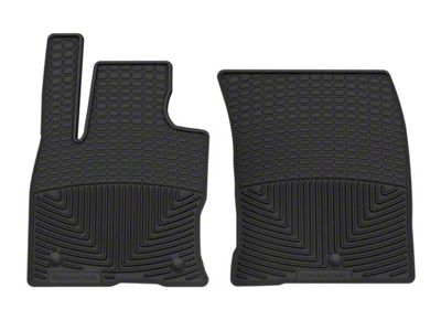 Weathertech All-Weather Front Rubber Floor Mats; Black (21-25 Bronco Sport w/ Carperted Flooring)