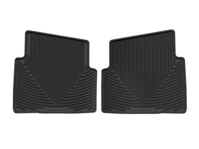 Weathertech All-Weather Rear Rubber Floor Mats; Black (21-25 Bronco Sport w/ Carperted Flooring)