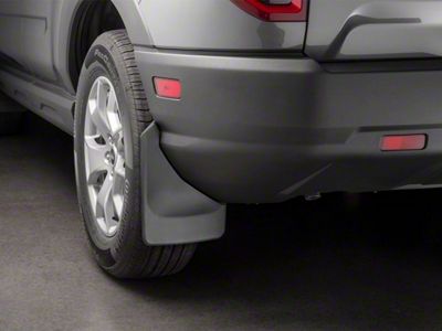 Weathertech No-Drill Mud Flaps; Rear; Black (21-25 Bronco Sport)