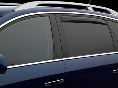 Weathertech Side Window Deflectors; Rear; Dark Smoke (21-25 Bronco Sport)
