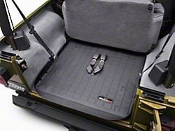 Weathertech DigitalFit Cargo Liner; Black (03-06 Jeep Wrangler TJ, Excluding Unlimited)