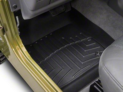Weathertech DigitalFit Front Floor Liners; Black (97-06 Jeep Wrangler TJ)