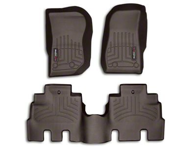 Weathertech DigitalFit Rear Floor Liner; Cocoa (14-18 Jeep Wrangler JK 4-Door)