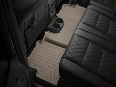 Weathertech DigitalFit Rear Floor Liner; Cocoa (16-23 Tacoma Double Cab)