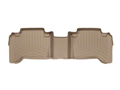 Weathertech DigitalFit Rear Floor Liner; Tan (05-15 Tacoma Double Cab)